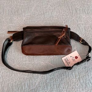 NWT Osgoode Marley Two-Tone Leather Fanny Pack